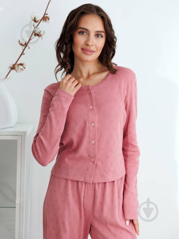 Лонгслив Roksana Ажур №1906/46008 р. 46 пудровый (№1906) - фото 1 Лонгслив Roksana Ажур №1906/46008 р. 46 пудровый (№1906) - фото 1