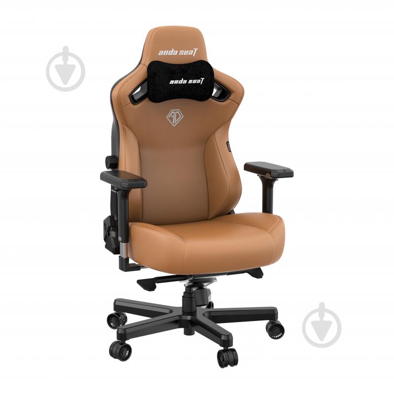 Кресло игровое Anda Seat Kaiser 3 Size L коричневый - фото 2