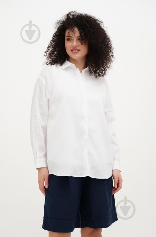 Блуза Галерея льону Айстра р. 52 білий 9441/52/101 - фото 1 Блуза Галерея льону Айстра р. 52 білий 9441/52/101 - фото 1