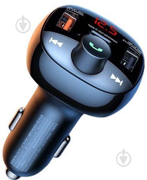 FM-модулятор Remax Lodi Series 2XUSB+Type-C 3A Black (RCC331) - фото 3 FM-модулятор Remax Lodi Series 2XUSB+Type-C 3A Black (RCC331) - фото 3