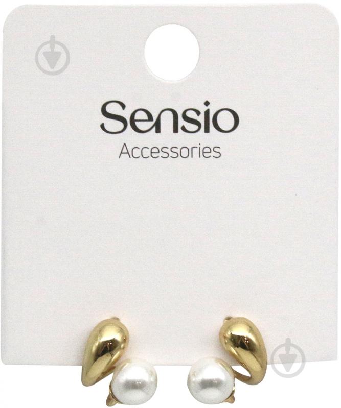 Сережки Sensio Duplex пара золотий - фото 2