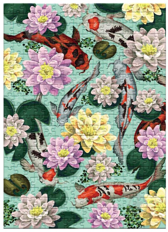 Пазл DoDo Hard-S Квіти лотоса та рибки коропи коі 350 елементів 300612 - фото 3 Пазл DoDo Hard-S Квіти лотоса та рибки коропи коі 350 елементів 300612 - фото 3