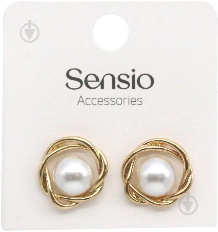 Серьги Sensio Rosette пара золотой - фото 2 Серьги Sensio Rosette пара золотой - фото 2