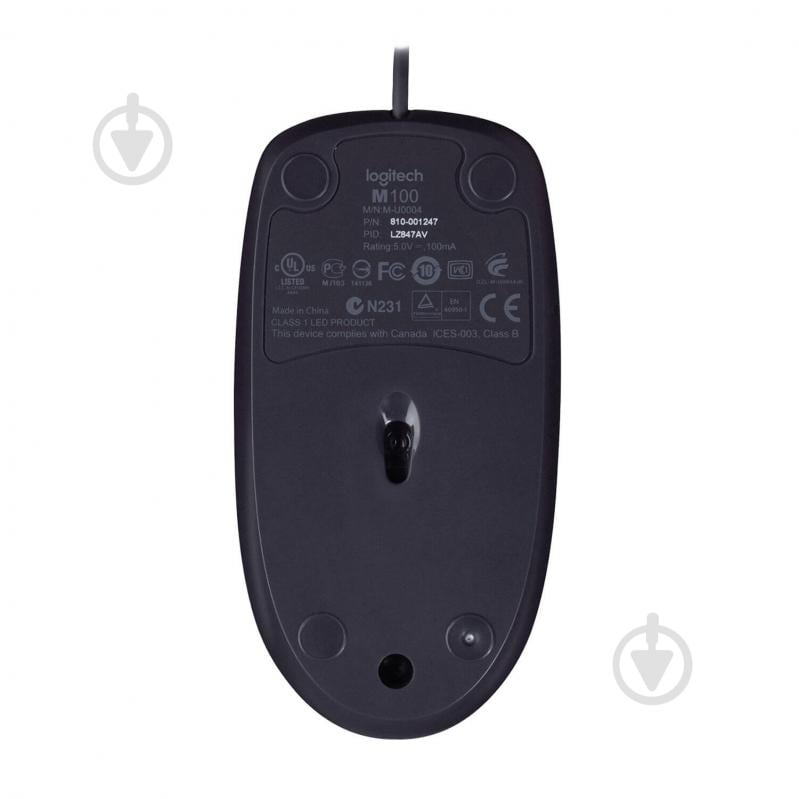 Мышь Logitech B100 black (910-003357) - фото 6