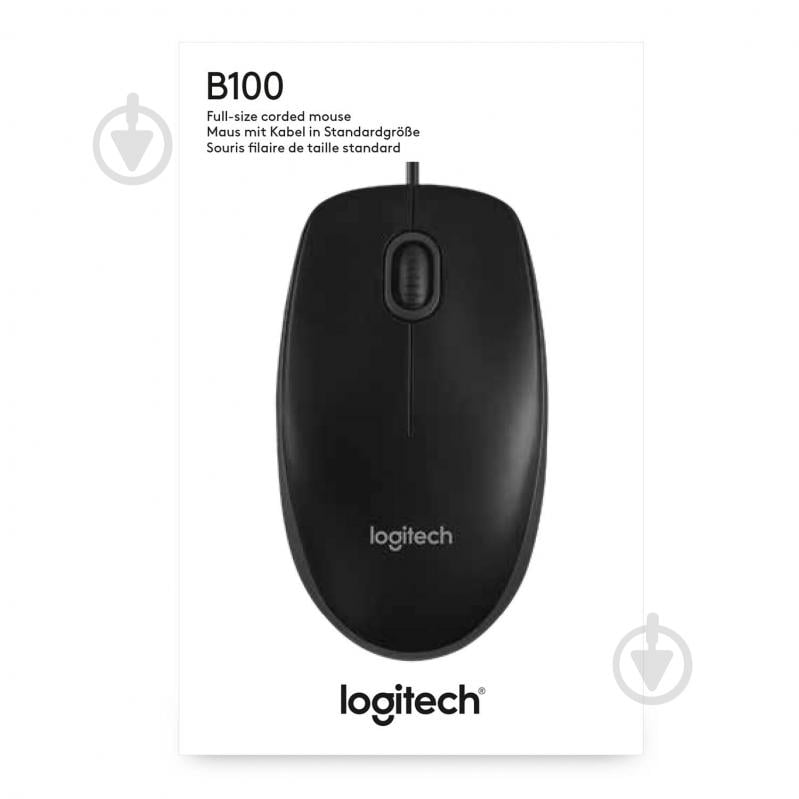 Мышь Logitech B100 black (910-003357) - фото 7