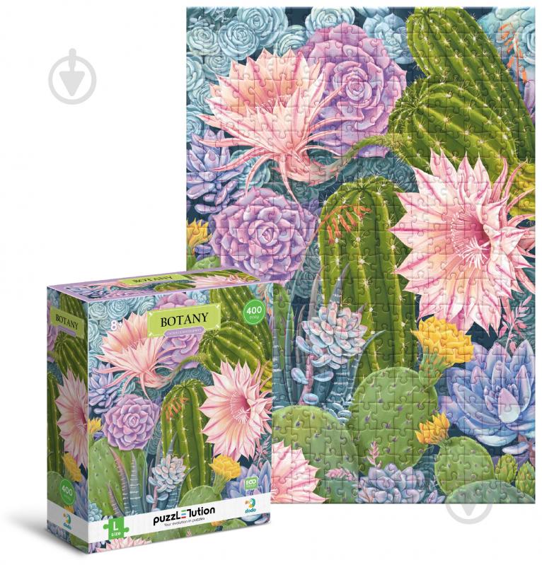 Пазл DoDo Easy-L Ботанік а. Кактуси та сукуленти 400 елементів 300613 - фото 2