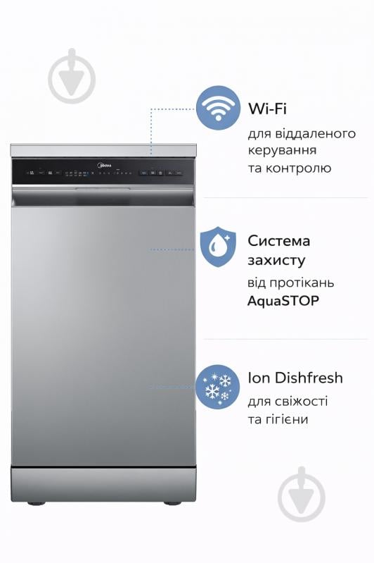 Посудомийна машина Midea MFD45S160Si-C - фото 2