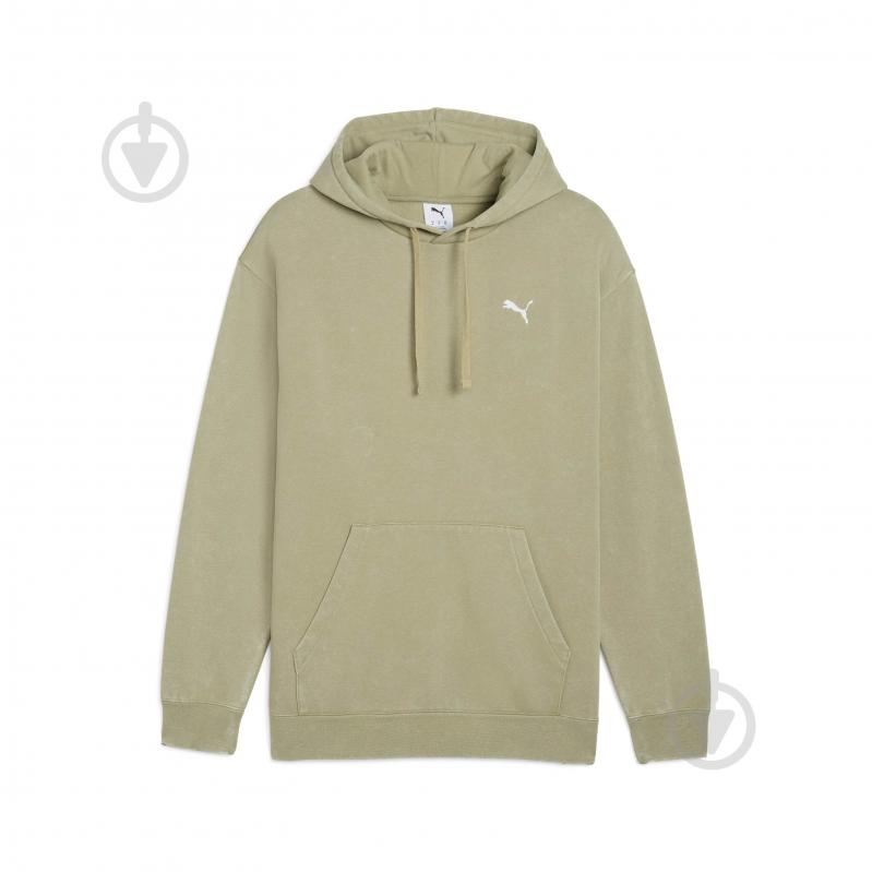 Джемпер Puma ESS ELEVATED Relaxed Wash Hoodie FL 68804982 р.S хакі - фото 4