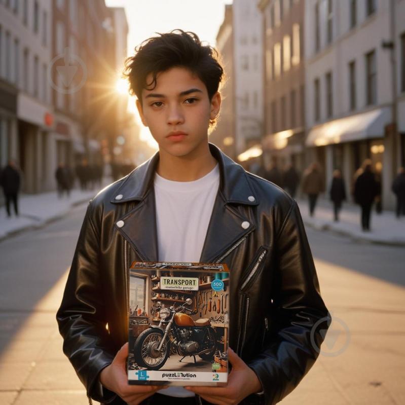 Пазл DoDo Medium-L Транспорт. Мотоциклетний гараж 500 елементів 300651 - фото 4