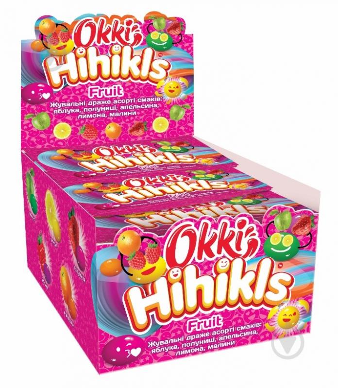 Драже жувальні Okki Okki Hihikls Fruit асорті смаків 25 г - фото 2