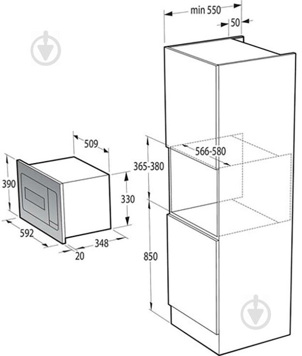 Вбудовувана мікрохвильова піч Gorenje BM 235 SYB - фото 6