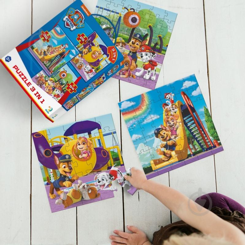 Пазли DoDo 3 в 1 Paw Patrol. Ігровий майданчик на 25, 36, 54 елементи 200578 - фото 7 Пазли DoDo 3 в 1 Paw Patrol. Ігровий майданчик на 25, 36, 54 елементи 200578 - фото 7