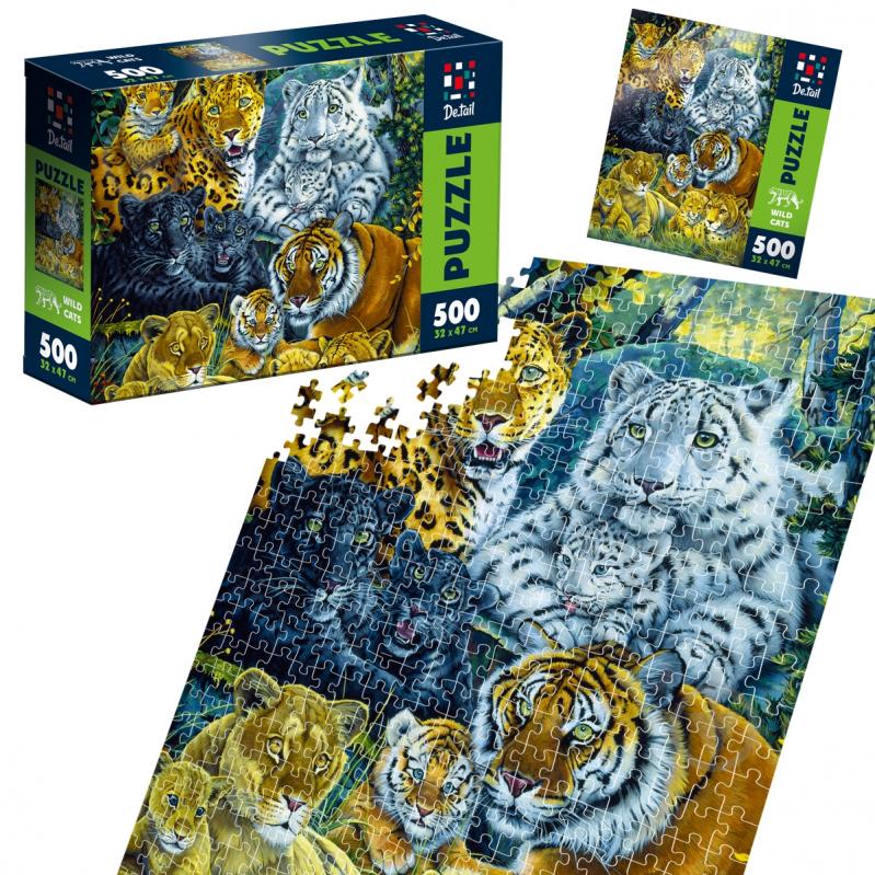 Пазлы De.tail Дикие кошки DT500-14 - фото 2