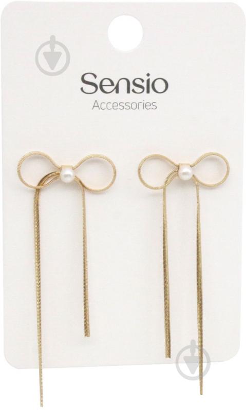 Сережки Sensio Ribbons пара золотий - фото 2