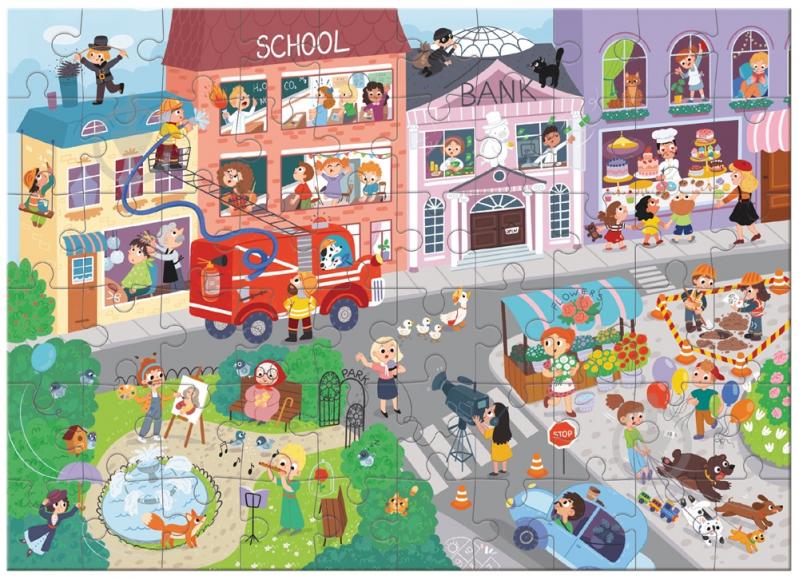 Пазл DoDo Містечко професій, 60 елементів 300662 - фото 4