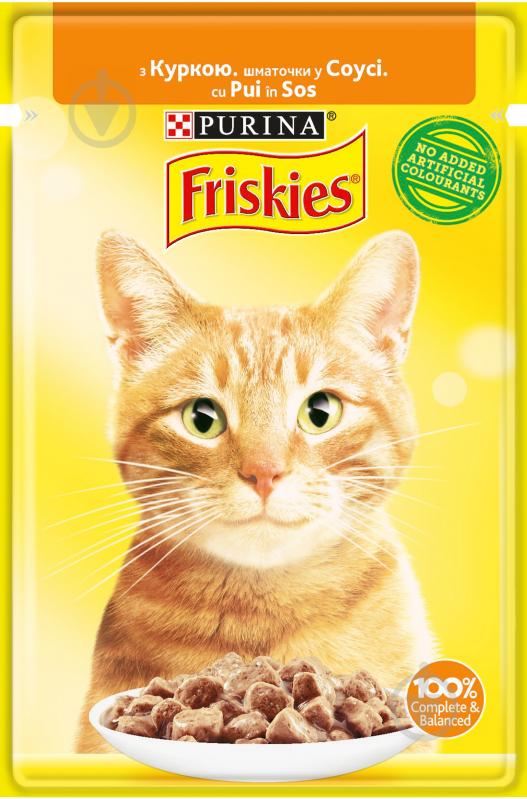 Корм Friskies з куркою в соусі 85 г - фото 1