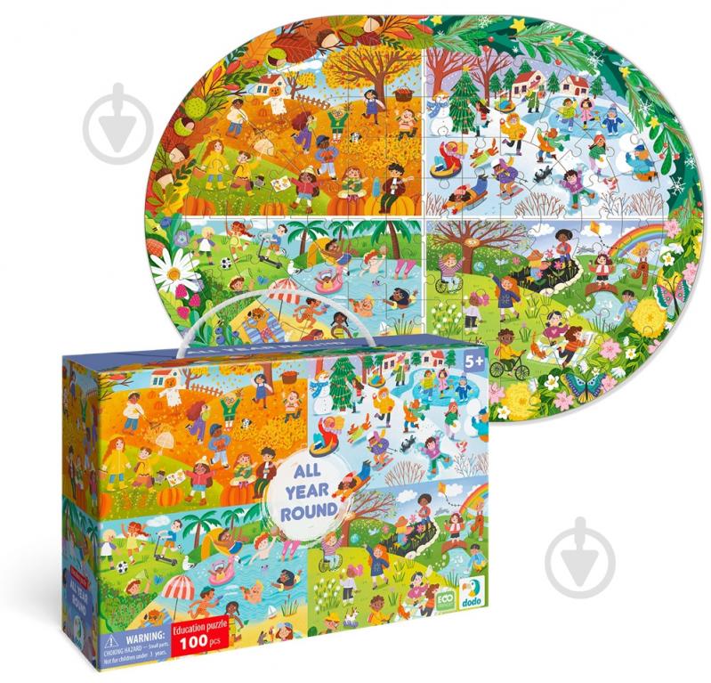 Пазл DoDo Весь год 100 элементов 300607 - фото 2