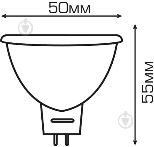 Лампа світлодіодна Estares MR16 7 Вт GU5.3 3000 K 220 В прозора - фото 3