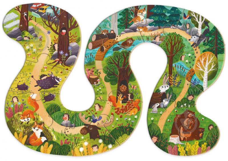 Пазл DoDo Хто живе в лісі? 16 елементів 300608 - фото 4 Пазл DoDo Хто живе в лісі? 16 елементів 300608 - фото 4