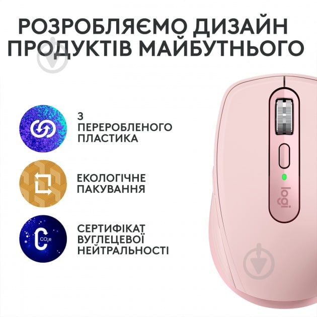 Мишка бездротова Logitech MX Anywhere 3S Bluetooth rose (L910-006931) - фото 10