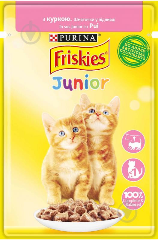 Корм Friskies Junior з куркою в підливі 85 г - фото 1