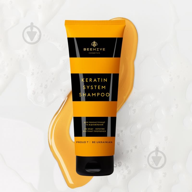 Шампунь Beehive Cosmetics Keratin System для реконструкции и восстановления поврежденных волос 250 мл - фото 6