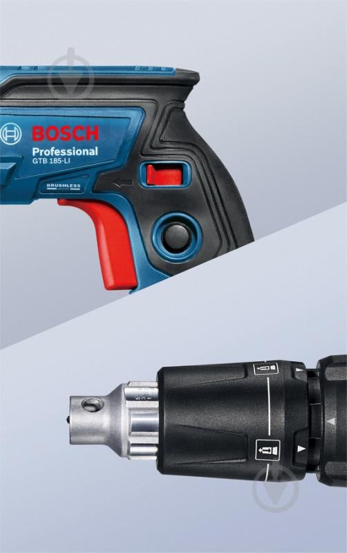 Шуруповерт акумуляторний Bosch Professional GTB 185-LI соло 06019K7021 - фото 4