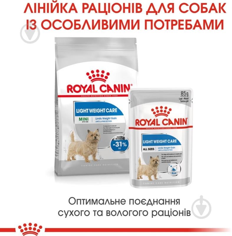 Корм сухой для взрослых собак для малых пород Royal Canin MINI LIGHT WEIGHT CARE (Мини Лайт Вейт Кер), 3 кг 3 кг - фото 6
