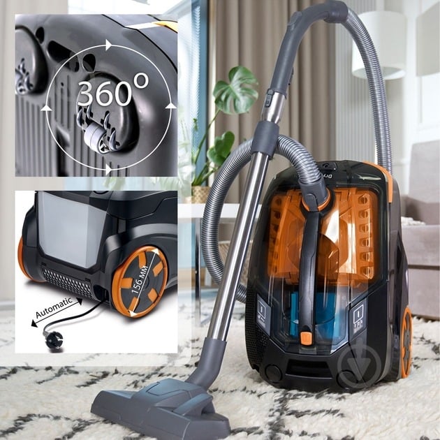 Пилосос миючий THOMAS DRYBOX AMFIBIA PET black/orange - фото 8
