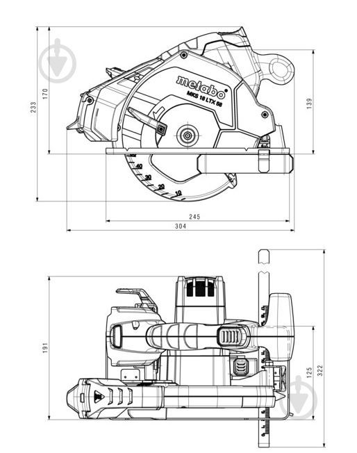 Пилка дискова Metabo MKS 18 LTX 58 600771840 - фото 15