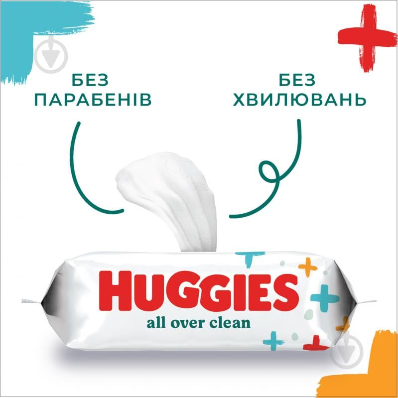 Дитячі вологі серветки Huggies Аll Over Clean 56 шт. - фото 3