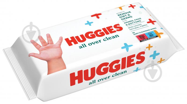 Дитячі вологі серветки Huggies Аll Over Clean 56 шт. - фото 2