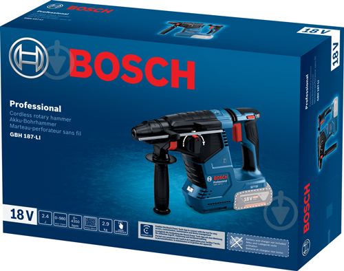 Перфоратор Bosch Professional GBH 187-LI 0611923020 - фото 3