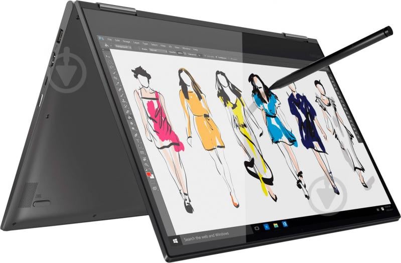 Ноутбук Lenovo Yoga 730 15.6" (81CU004YRA) dark grey - фото 8