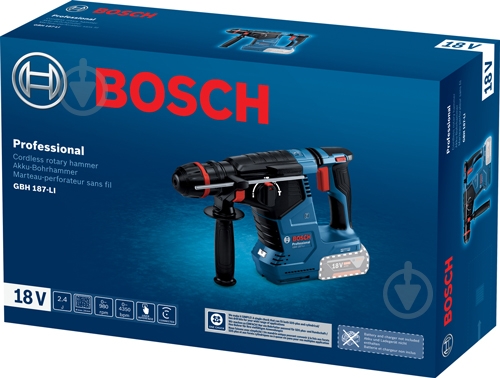 Перфоратор Bosch Professional GBH 187-LI ONE Chuck 0611923120 - фото 3