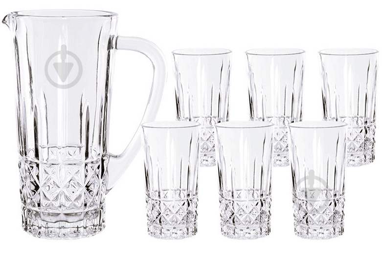 Набір склянок для води LeGlass Diamond 6+1 - фото 1