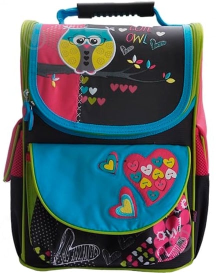 Рюкзак ZiBi Top Zip OWL (ZB16.0123OL) черный с рисунком - фото 1