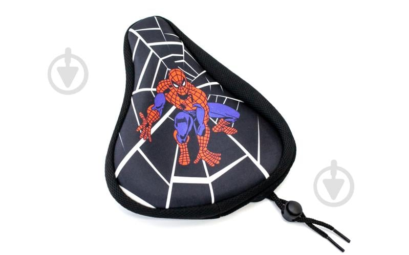 Накладка на седло B-Soul SAD-475 Spider Man 200*150мм черный - фото 1 Накладка на седло B-Soul SAD-475 Spider Man 200*150мм черный - фото 1