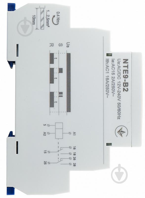 Реле затримки вмикання/вимикання Аско-Укрем NTE9-B2 - фото 4