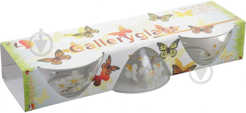 Набор салатников Galleryglass Орхидея 13 см 3 предмета - фото 2