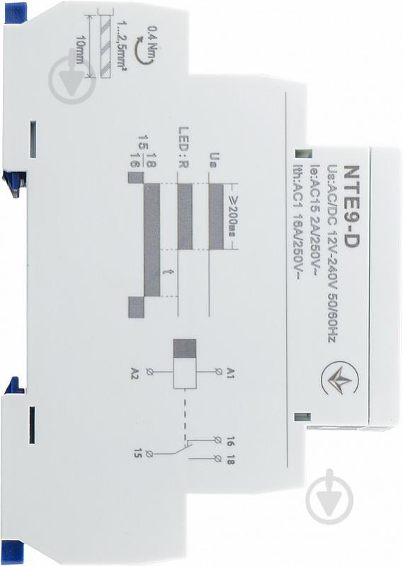 Реле задержки включения/выключения Аско-Укрем NTE9-D - фото 3