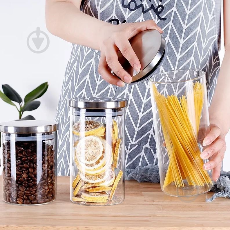 Банка для сыпучих Flamberg Simple 1 л 17x10,5 м - фото 7