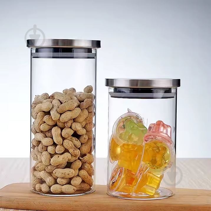 Банка для сыпучих Flamberg Simple 1 л 17x10,5 м - фото 8