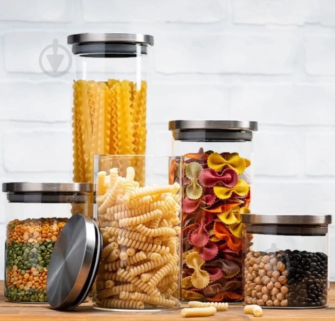 Банка для сыпучих Flamberg Simple 1 л 17x10,5 м - фото 11