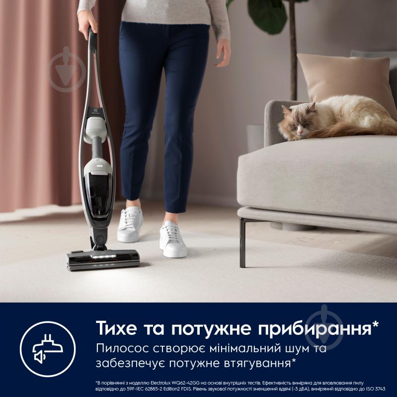 Пылесос аккумуляторный Electrolux ES62HB25UV 600 black/white - фото 6