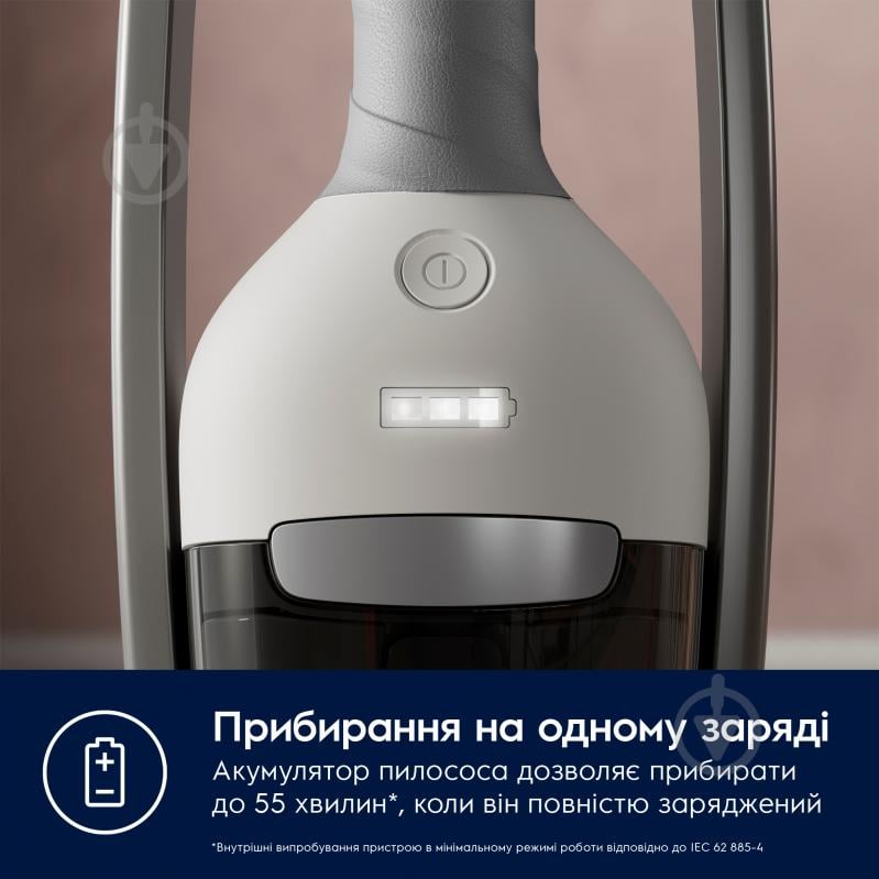 Пылесос аккумуляторный Electrolux ES62HB25UV 600 black/white - фото 4