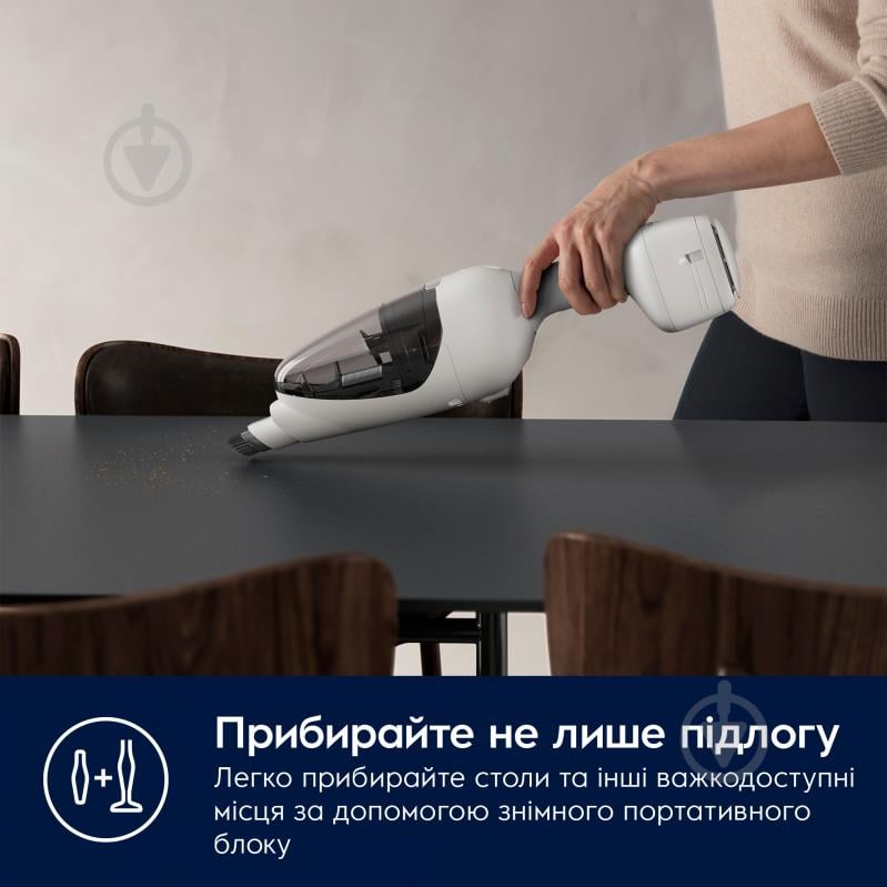 Пылесос аккумуляторный Electrolux ES62HB25UV 600 black/white - фото 7