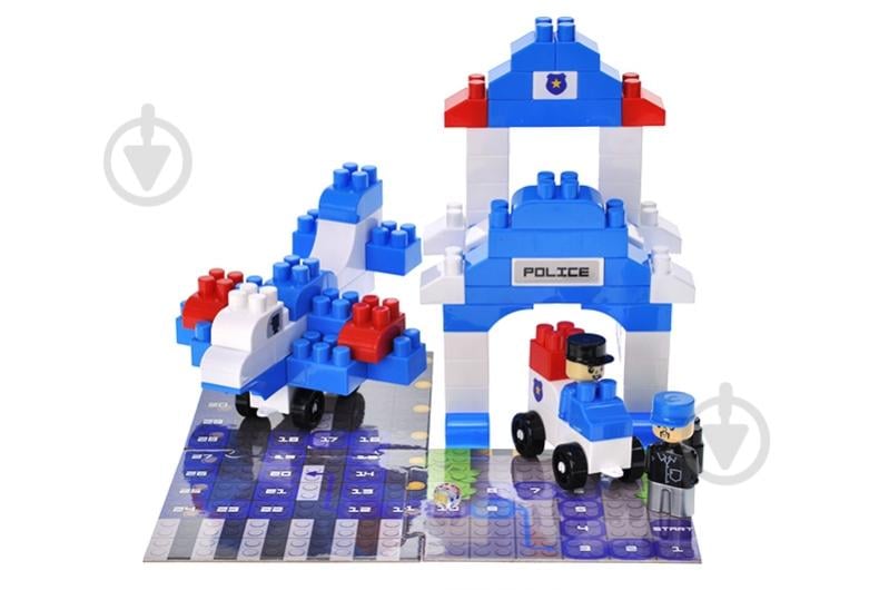 Конструктор qbee Block&Steps: Полицейский патруль + ходилка и мемори игра 3в1 QB300-002 - фото 6 Конструктор qbee Block&Steps: Полицейский патруль + ходилка и мемори игра 3в1 QB300-002 - фото 6