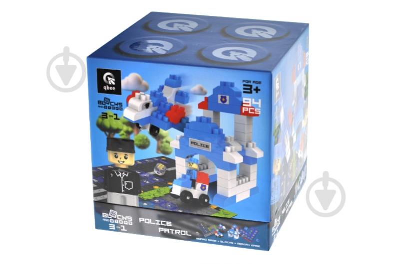 Конструктор qbee Block&Steps: Полицейский патруль + ходилка и мемори игра 3в1 QB300-002 - фото 2 Конструктор qbee Block&Steps: Полицейский патруль + ходилка и мемори игра 3в1 QB300-002 - фото 2