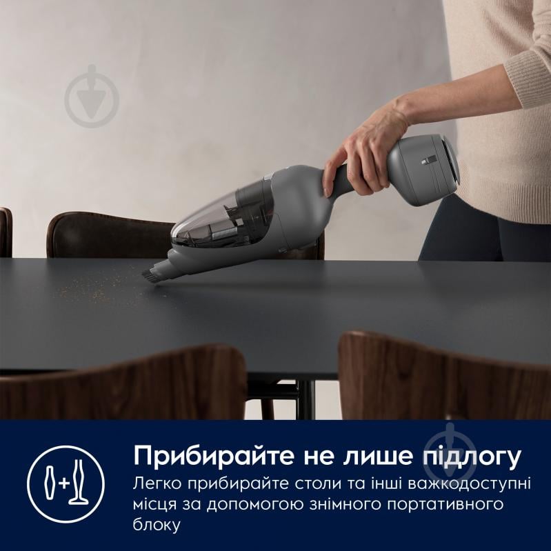 Пылесос аккумуляторный Electrolux ES62CB25UG 600 black/grey - фото 7